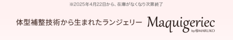 体型補整技術から生まれたランジェリー Maquigeriec
