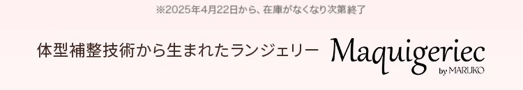 体型補整技術から生まれたランジェリー Maquigeriec