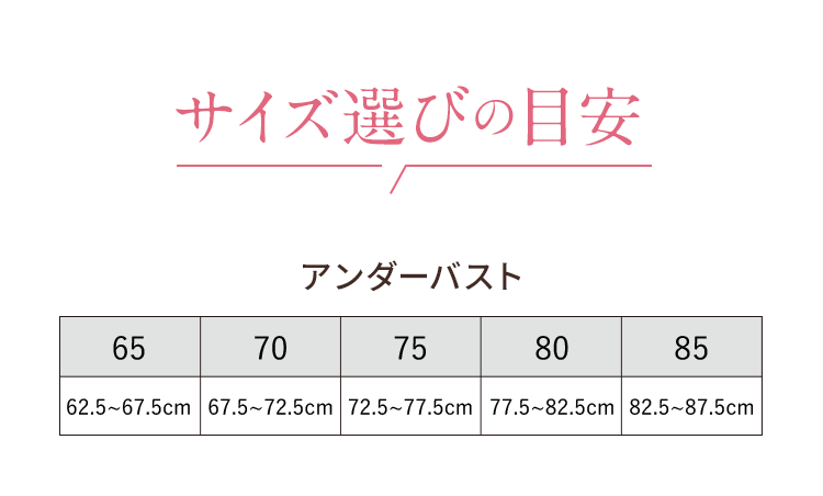 サイズ選びの目安